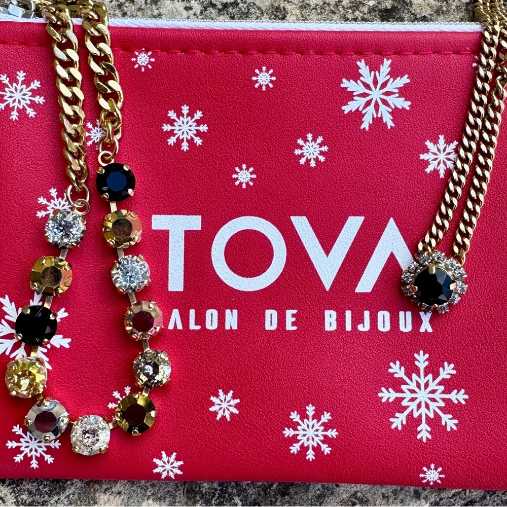 TOVA Mixed Metallic Necklace Set